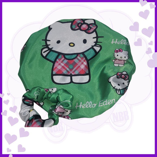 H-Kitty Satin bonnet