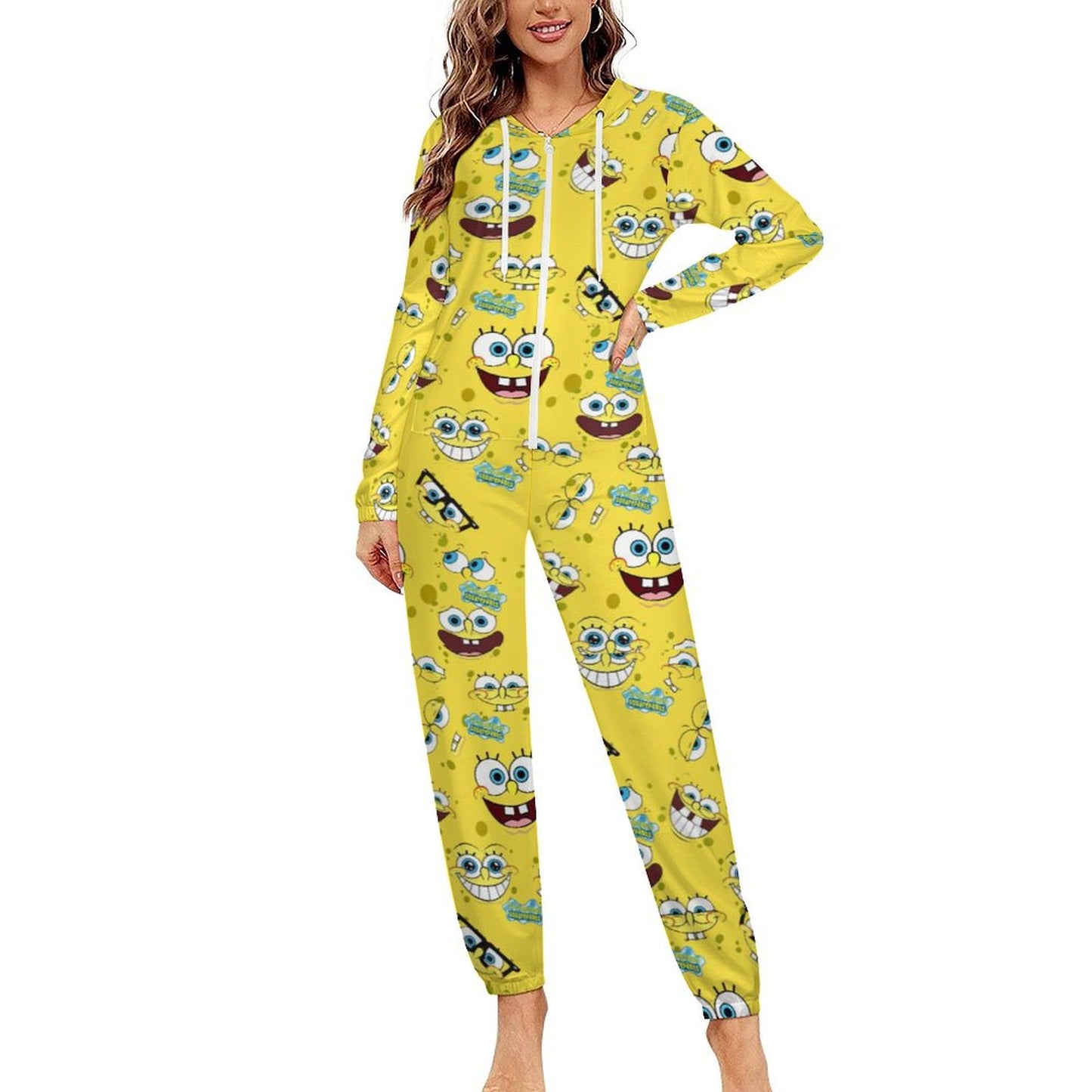 One piece Hooded pajamas